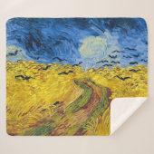 Vincent van Gogh - Wheatfield met Crows Sherpa Deken (Voorkant (horizontaal))