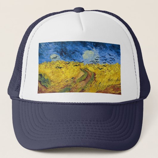 Vincent van Gogh - Wheatfield met Crows Trucker Pet (Voorkant)