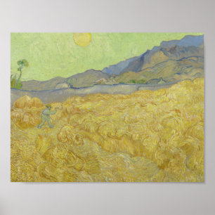 Vincent van Gogh - Wheatfield met een aperaar Poster
