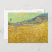 Vincent van Gogh - Wheatfield met een Reaper Briefkaart (Voorkant / Achterkant)