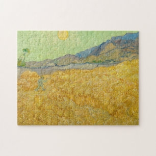 Vincent van Gogh - Wheatfield met een Reaper Legpuzzel