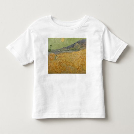 Vincent van Gogh | Wheatfield met Reaper, 1889 Kinder Shirts (Voorkant)