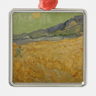 Vincent van Gogh   Wheatfield met Reaper, 1889 Metalen Ornament