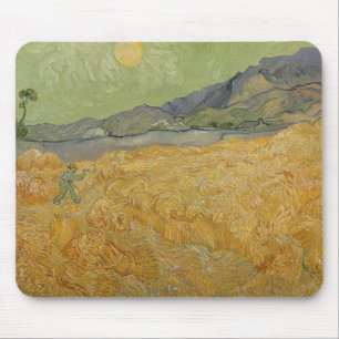 Vincent van Gogh Wheatfield met Reaper, 1889 Muismat