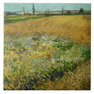 Vincent Van Gogh Wheatfield Tegeltje