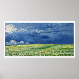Vincent Van Gogh Wheatfield Under Thunderclouds Poster