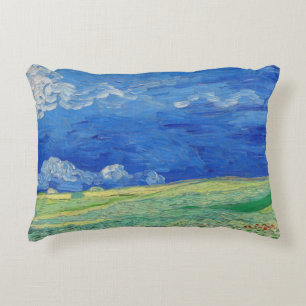 Vincent van Gogh - Wheatfields under Thunderclouds Accent Kussen