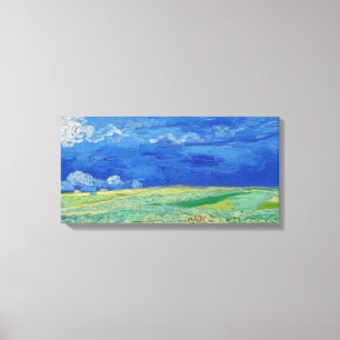 Vincent van Gogh - Wheatfields under Thunderclouds Canvas Afdruk