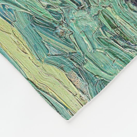 Vincent van Gogh - Wheatfields under Thunderclouds Fleece Deken (Hoek)