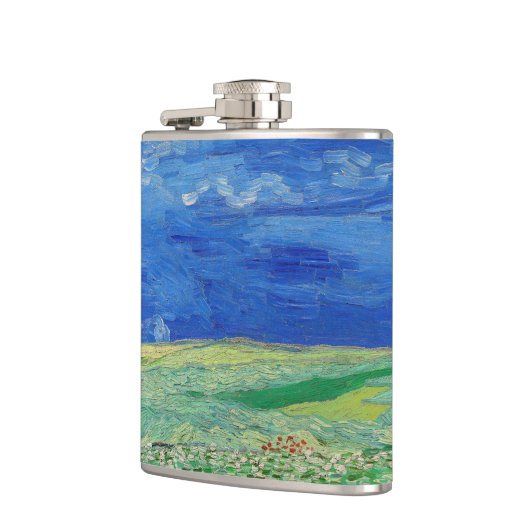 Vincent van Gogh - Wheatfields under Thunderclouds Heupfles (Links)