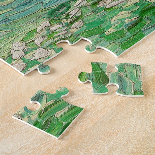 Vincent van Gogh - Wheatfields under Thunderclouds Legpuzzel (Zijkant)