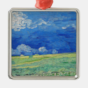 Vincent van Gogh - Wheatfields under Thunderclouds Metalen Ornament