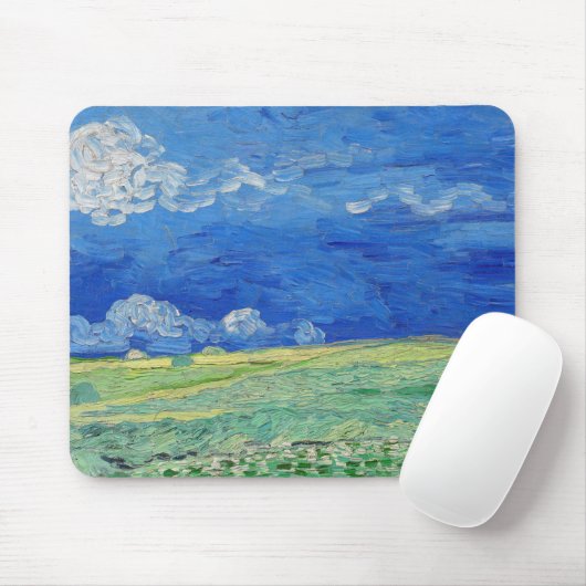 Vincent van Gogh - Wheatfields under Thunderclouds Muismat (Met muis)