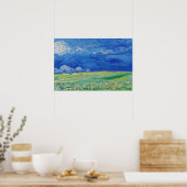 Vincent van Gogh - Wheatfields under Thunderclouds Poster (Keuken)