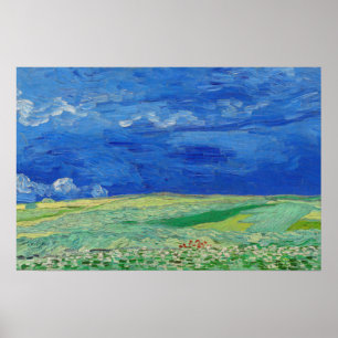 Vincent van Gogh - Wheatfields under Thunderclouds Poster