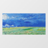 Vincent van Gogh - Wheatfields under Thunderclouds Raamsticker (Vel)