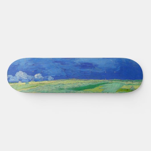 Vincent van Gogh - Wheatfields under Thunderclouds Skateboard (Horizontaal)