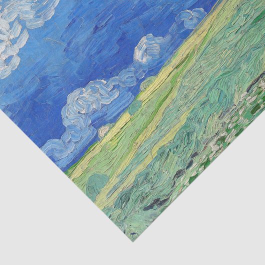 Vincent van Gogh - Wheatfields under Thunderclouds Tissuepapier (Detail)
