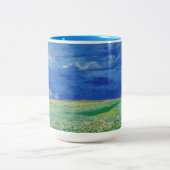 Vincent van Gogh - Wheatfields under Thunderclouds Tweekleurige Koffiemok (Center)