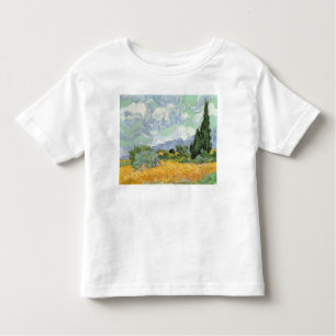 Vincent van Gogh   Wielveld met persen, 1889 Kinder Shirts