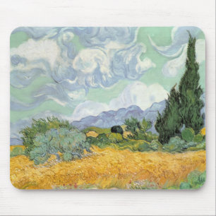 Vincent van Gogh   Wielveld met persen, 1889 Muismat