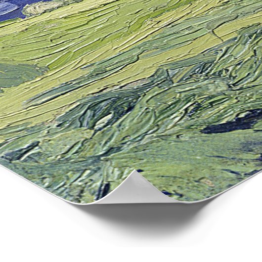 Vincent van Gogh | Wielvelden onder Thundercloud Poster (Hoek)