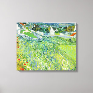 Vincent van Gogh - Wijngaarden bij Auvers Canvas Afdruk