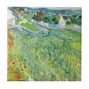 Vincent van Gogh - Wijngaarden bij Auvers Tegeltje