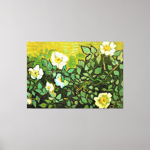Vincent van Gogh - Wilde Rozen,  Canvas Afdruk