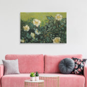 Vincent van Gogh - Wilde Rozen Canvas Afdruk (Insitu (Woonkamer))
