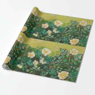 Vincent Van Gogh Wilde Rozen Fijne Kunst Cadeaupapier