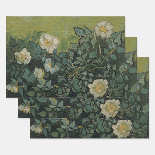 Vincent van Gogh - Wilde Rozen Inpakpapier Vel (Set)
