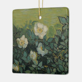Vincent van Gogh - Wilde Rozen Keramisch Ornament (Links)
