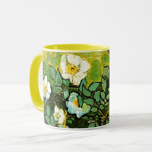 Vincent van Gogh - Wilde Rozen, Mok (Voorkant links)