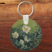 Vincent van Gogh - Wilde Rozen Sleutelhanger (Voorkant)