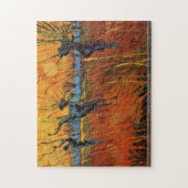 Vincent van Gogh - Willows op Sunset Legpuzzel (Verticaal)