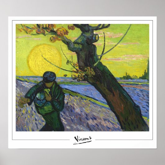 Vincent Van Gogh Zedign Art Poster #18-3 (Voorkant)
