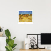 Vincent Van Gogh Zedign Art Poster #7-3 (Bureau à domicile)