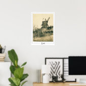 Vincent Van Gogh Zedign Art Poster #9-2 (Bureau à domicile)