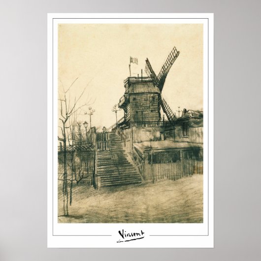 Vincent Van Gogh Zedign Art Poster #9-2 (Devant)