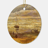 Vincent van Gogh - Zee bij Scheveningen Keramisch Ornament (Links)