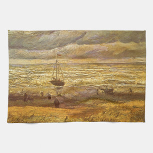 Vincent van Gogh - Zee bij Scheveningen Theedoek