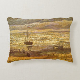 Vincent van Gogh - Zee in Scheveningen Decoratief Kussen