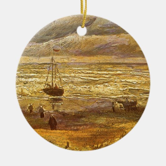 Vincent van Gogh - Zee in Scheveningen Keramisch Ornament (Voorkant)