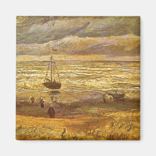 Vincent van Gogh - Zee in Scheveningen Magneet