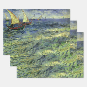 Vincent van Gogh - Zeegezicht bij Saintes Maries Inpakpapier Vel