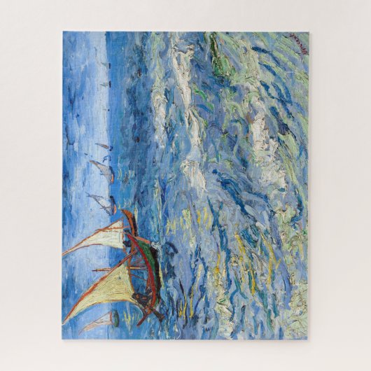 Vincent van Gogh - Zeegezicht bij Saintes-Maries Legpuzzel (Verticaal)