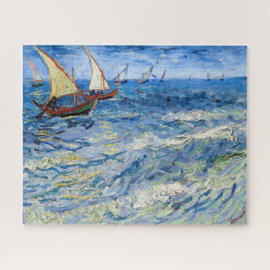 Vincent van Gogh - Zeegezicht bij Saintes-Maries Legpuzzel (Horizontaal)