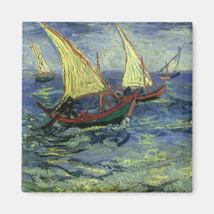 Vincent van Gogh - Zeegezicht bij Saintes Maries Magneet