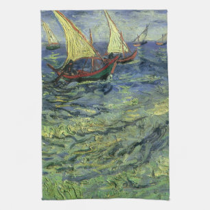 Vincent van Gogh - Zeegezicht bij Saintes Maries Theedoek